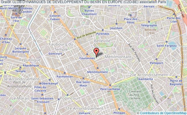 plan association Club Dynamiques De Developpement Du Benin En Europe (c2d-be) Paris