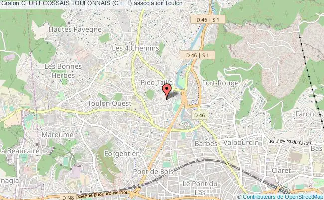 plan association Club Ecossais Toulonnais (c.e.t) Toulon