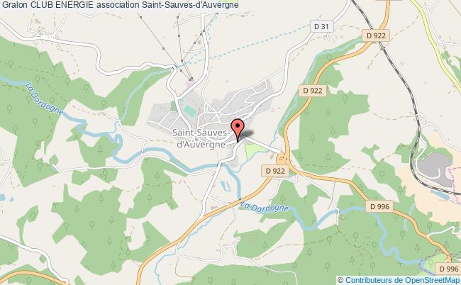 plan association Club Energie Saint-Sauves-d'Auvergne