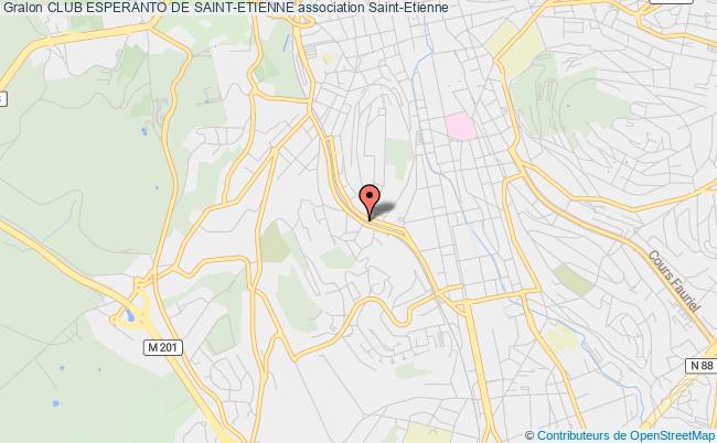 plan association Club Esperanto De Saint-etienne Saint-Étienne