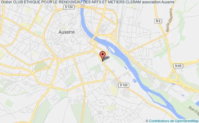 plan association Club Ethique Pour Le Renouveau Des Arts Et Metiers Cleram Auxerre