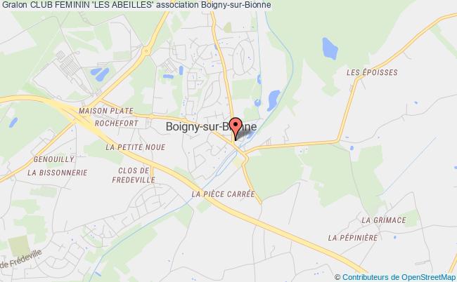 plan association Club Feminin 'les Abeilles' Boigny-sur-Bionne