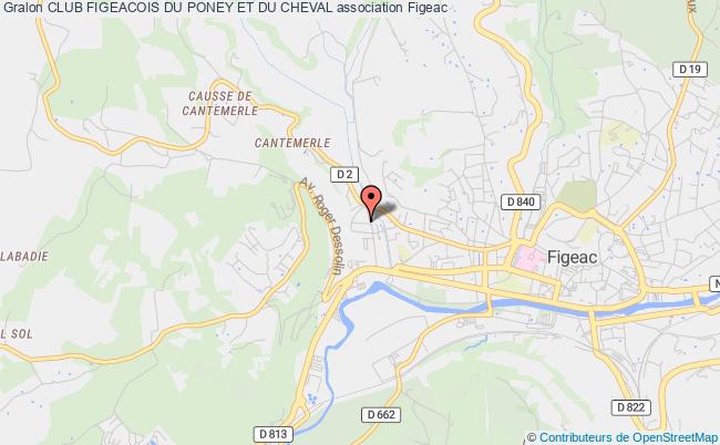 plan association Club Figeacois Du Poney Et Du Cheval Figeac