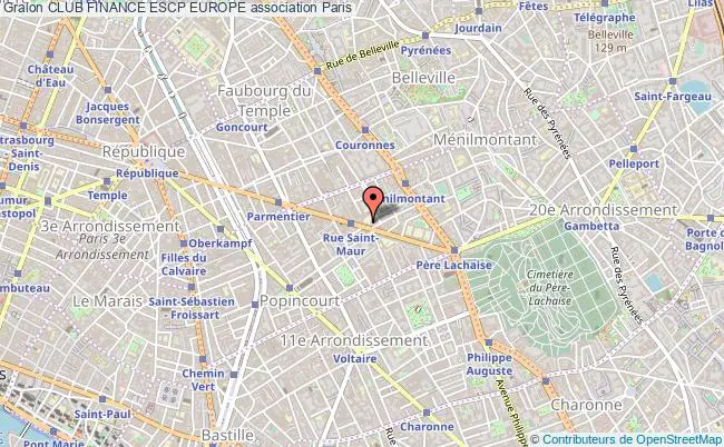 plan association Club Finance Escp Europe Paris 11e