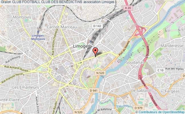 plan association Club Football Club Des Benedictins Limoges
