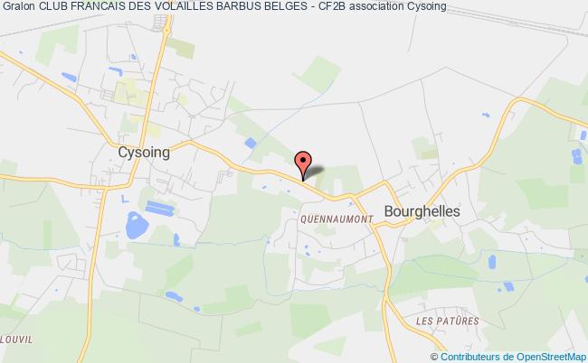 plan association Club Francais Des Volailles Barbus Belges - Cf2b Cysoing