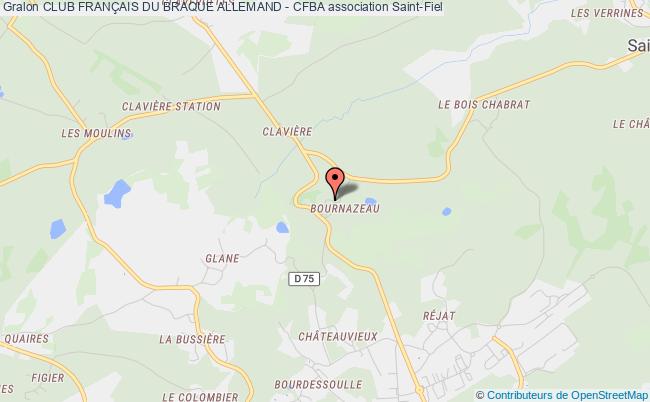 plan association Club FranÇais Du Braque Allemand - Cfba Saint-Fiel