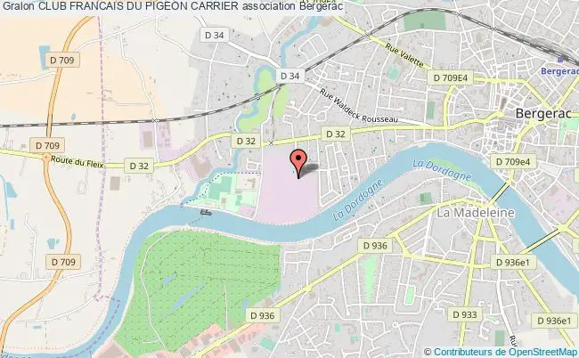 plan association Club Francais Du Pigeon Carrier Bergerac