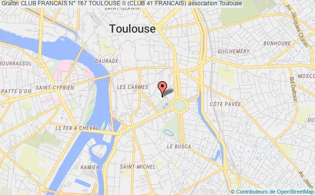 plan association Club Francais N° 167 Toulouse Ii (club 41 Francais) Toulouse