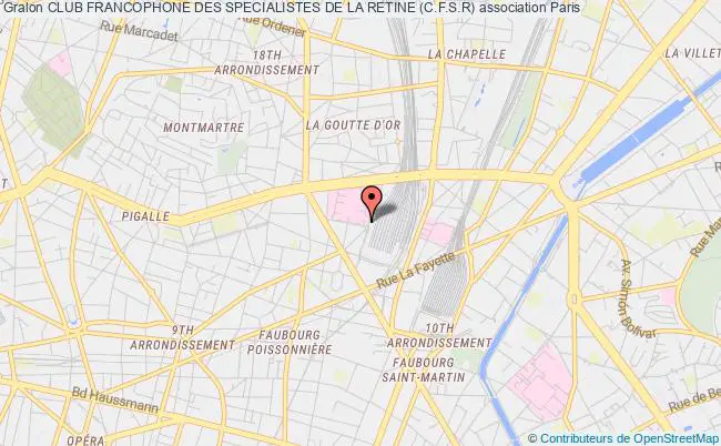 plan association Club Francophone Des Specialistes De La Retine (c.f.s.r) Paris