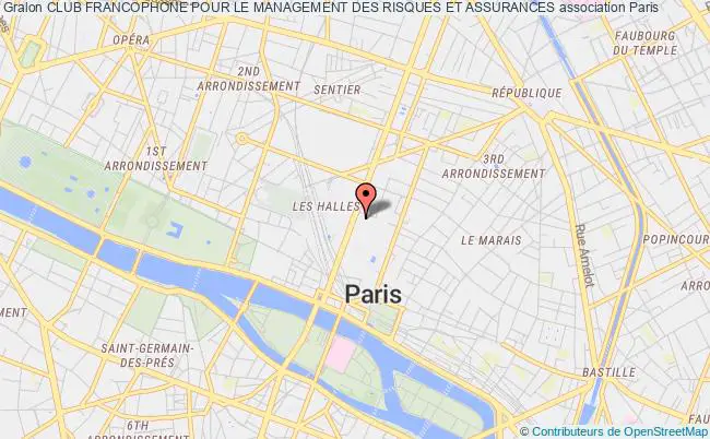 plan association Club Francophone Pour Le Management Des Risques Et Assurances Paris