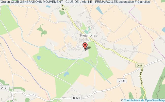 plan association Club Generations Mouvement - Club De L'amitie - Frejairolles Fréjairolles