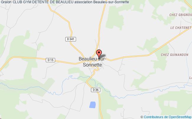 plan association Club Gym Detente De Beaulieu Beaulieu-sur-Sonnette