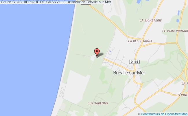 plan association Club Hippique De Granville. Bréville-sur-Mer