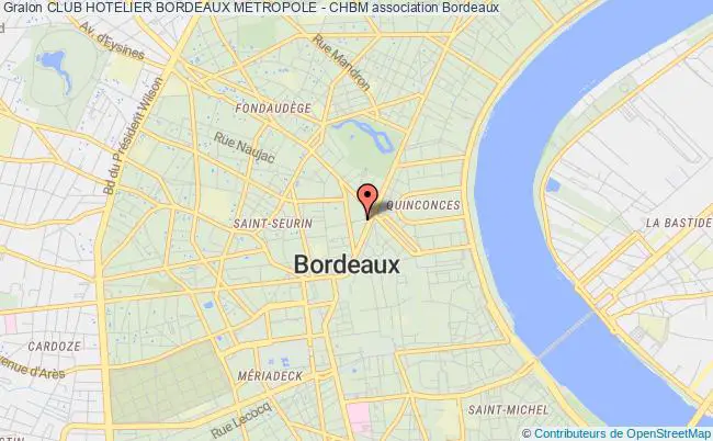 plan association Club Hotelier Bordeaux Metropole - Chbm Bordeaux