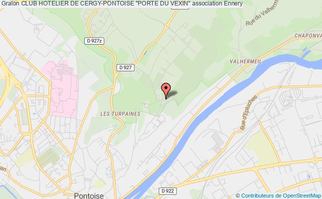 plan association Club Hotelier De Cergy-pontoise "porte Du Vexin" Ennery