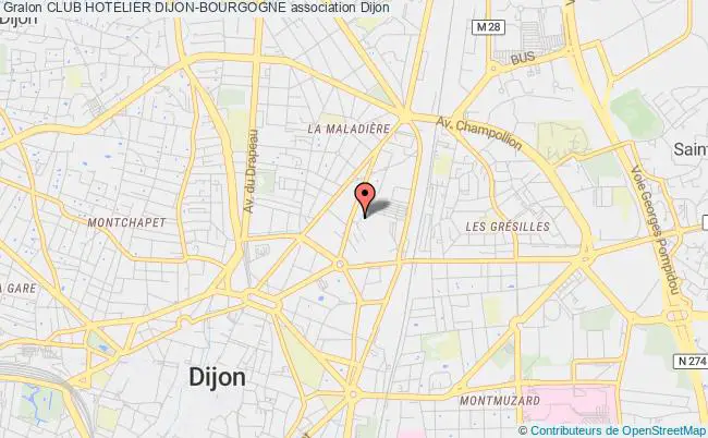 plan association Club Hotelier Dijon-bourgogne Dijon