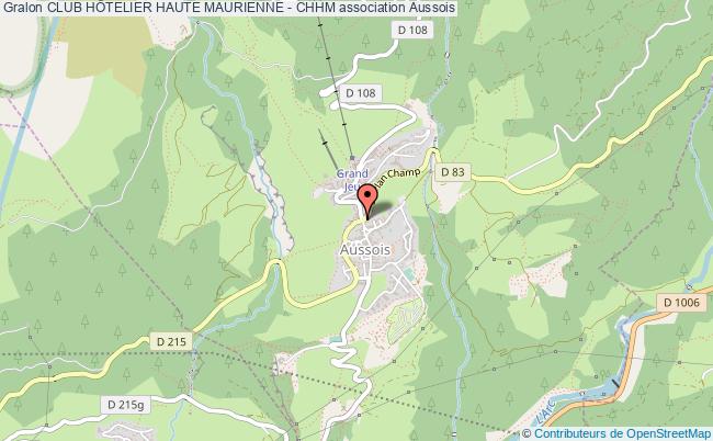 plan association Club HÔtelier Haute Maurienne - Chhm Aussois