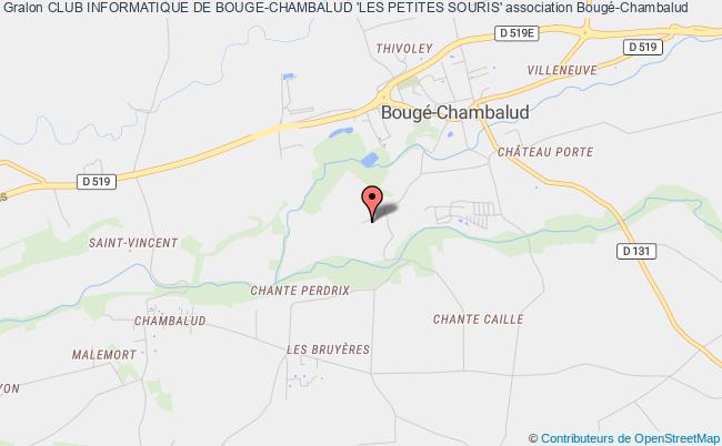 plan association Club Informatique De Bouge-chambalud 'les Petites Souris' Bougé-Chambalud