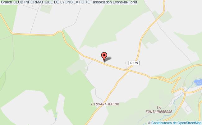 plan association Club Informatique De Lyons La Foret Lyons-la-Forêt