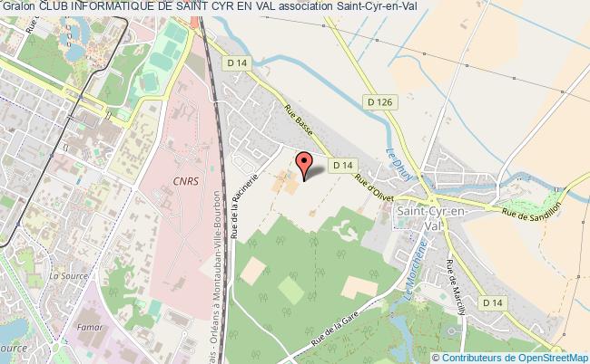 plan association Club Informatique De Saint Cyr En Val Saint-Cyr-en-Val