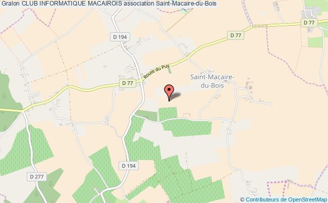 plan association Club Informatique Macairois Saint-Macaire-du-Bois