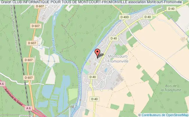 plan association Club Informatique Pour Tous De Montcourt-fromonville Montcourt-Fromonville