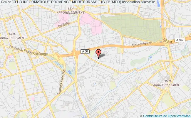 plan association Club Informatique Provence Mediterranee (c.i.p. Med) Marseille cedex 13