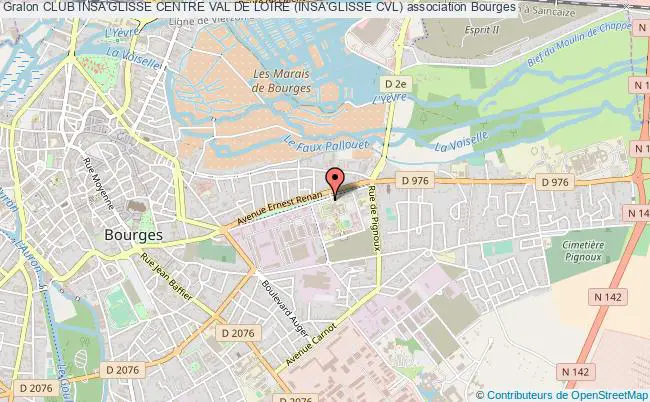 plan association Club Insa'glisse Centre Val De Loire (insa'glisse Cvl) Bourges