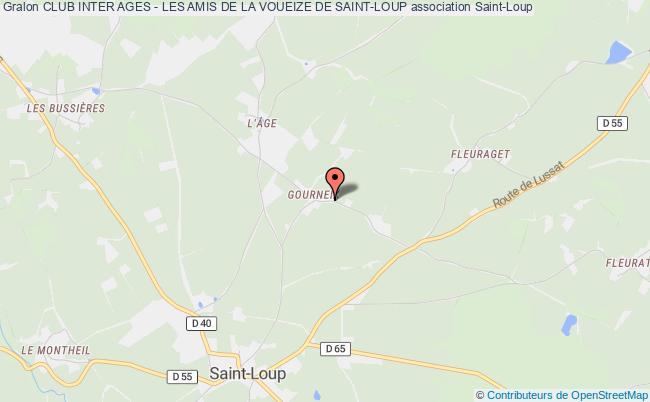 plan association Club Inter Ages - Les Amis De La Voueize De Saint-loup Saint-Loup
