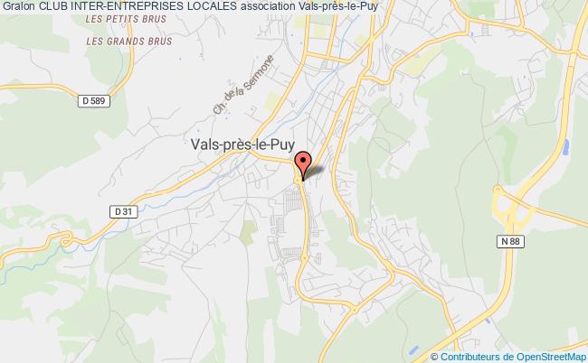 plan association Club Inter-entreprises Locales Vals-près-le-Puy