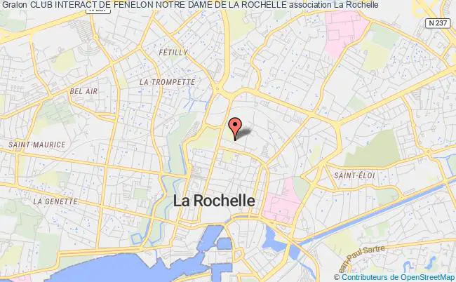 plan association Club Interact De Fenelon Notre Dame De La Rochelle La    Rochelle