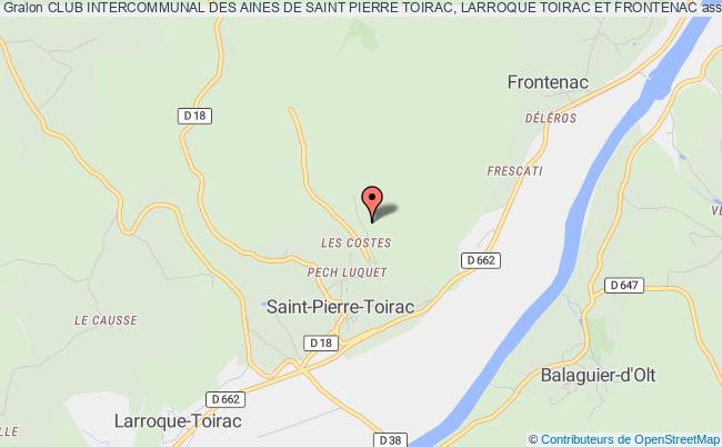 plan association Club Intercommunal Des Aines De Saint Pierre Toirac, Larroque Toirac Et Frontenac Saint-Pierre-Toirac