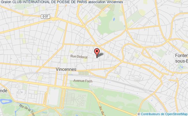 plan association Club International De PoÉsie De Paris Vincennes