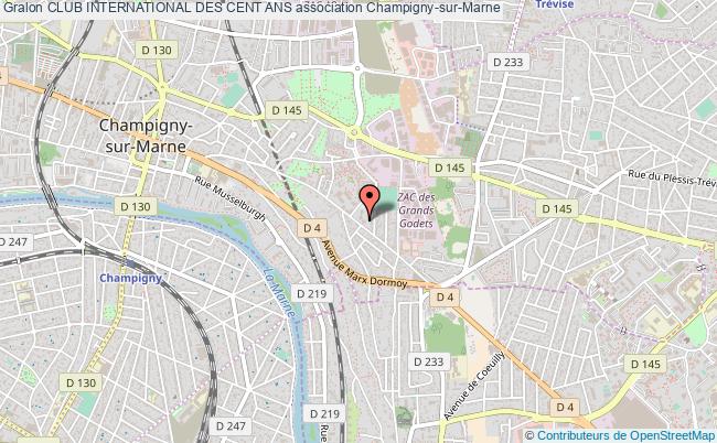plan association Club International Des Cent Ans Champigny-sur-Marne