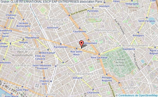 plan association Club International Escp Eap Entreprises Paris
