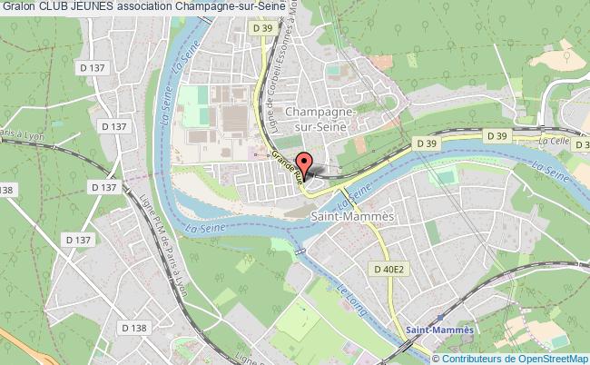 plan association Club Jeunes Champagne-sur-Seine