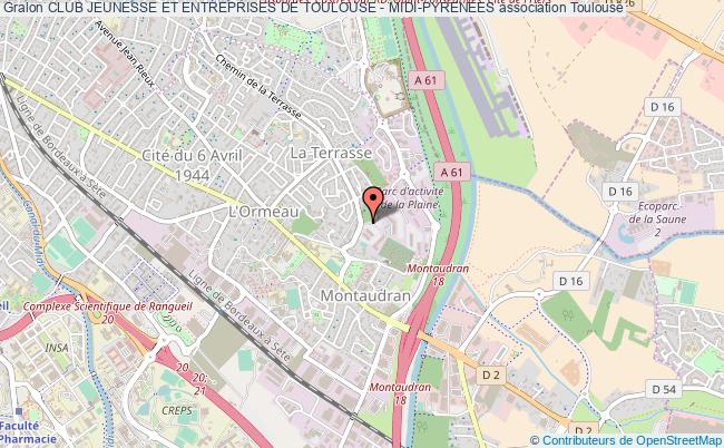 plan association Club Jeunesse Et Entreprises De Toulouse - Midi-pyrenees Toulouse Cedex 5