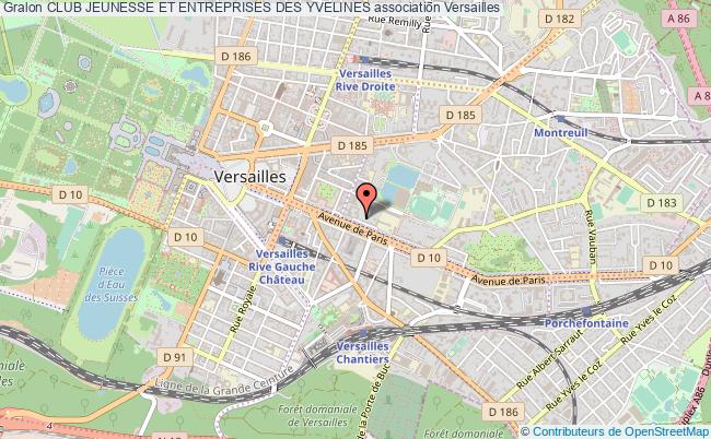 plan association Club Jeunesse Et Entreprises Des Yvelines Versailles