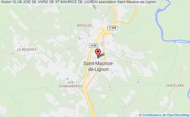 CLUB JOIE DE VIVRE DE ST MAURICE DE LIGNON