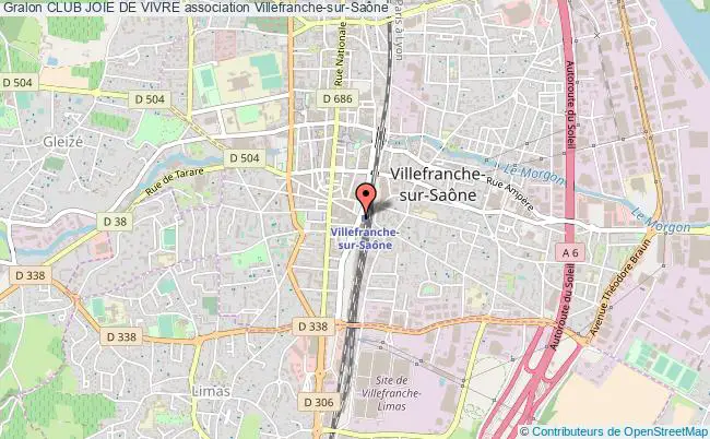 plan association Club Joie De Vivre Villefranche-sur-Saône