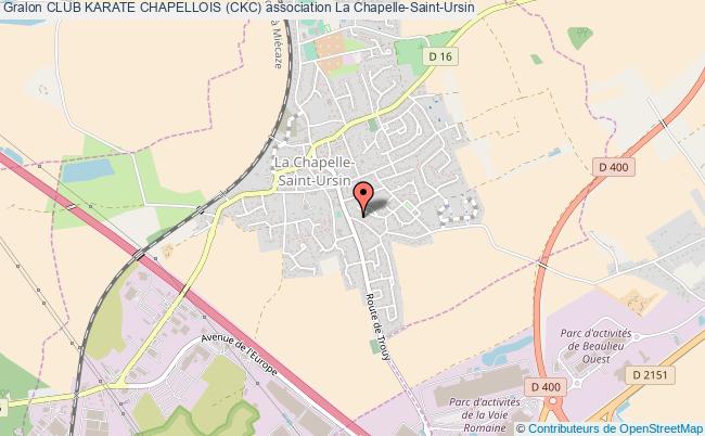 plan association Club Karate Chapellois (ckc) La Chapelle-Saint-Ursin