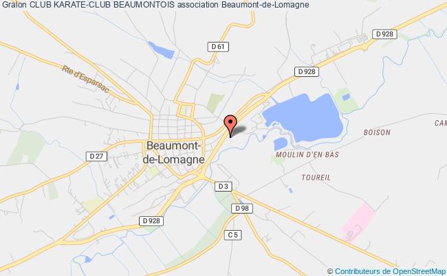 plan association Club Karate-club Beaumontois Beaumont-de-Lomagne