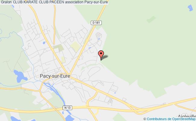 plan association Club Karate Club Paceen Pacy-sur-Eure
