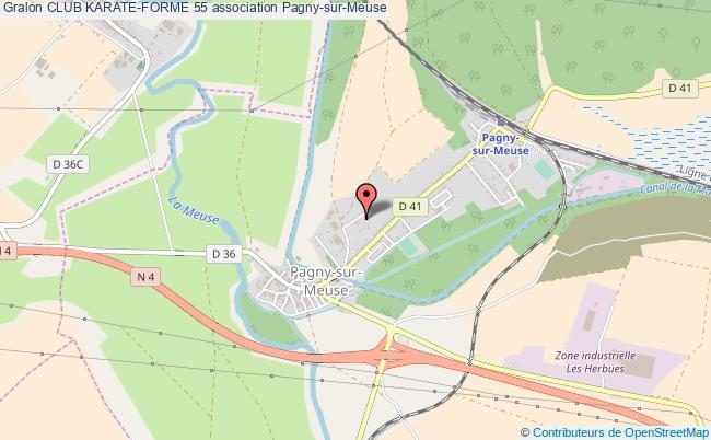 plan association Club Karate-forme 55 Pagny-sur-Meuse