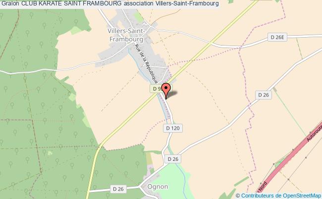 plan association Club Karate Saint Frambourg Villers-Saint-Frambourg