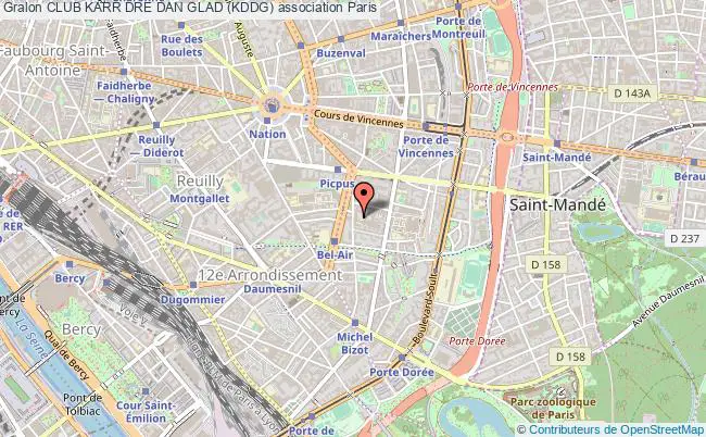 plan association Club Karr Dre Dan Glad (kddg) Paris