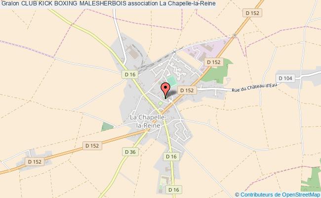 plan association Club Kick Boxing Malesherbois La    Chapelle-la-Reine