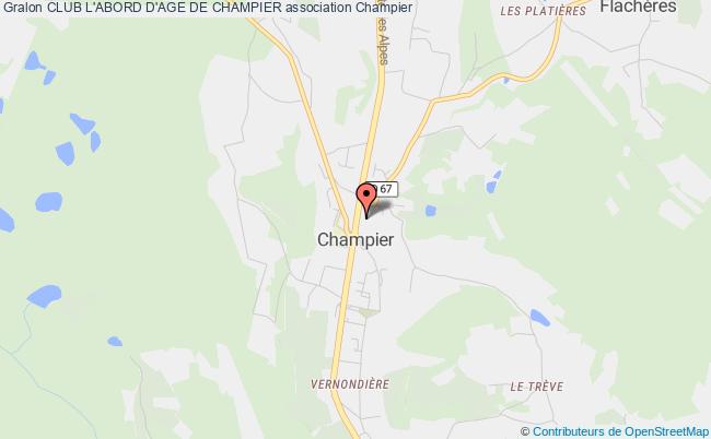 plan association Club L'abord D'age De Champier Champier
