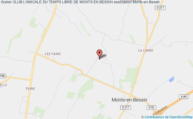 plan association Club L'amicale Du Temps Libre De Monts En Bessin Monts-en-Bessin